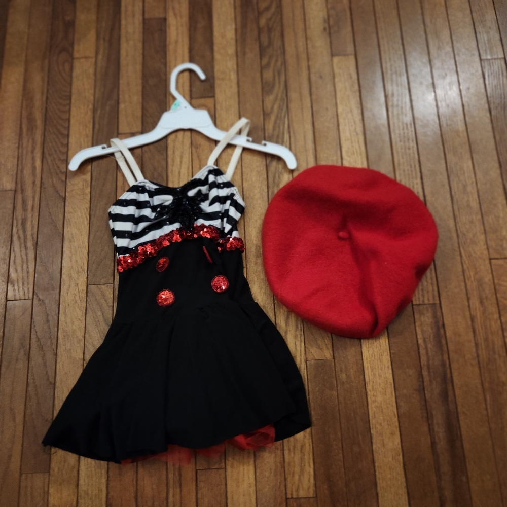 Abby Lee Dance Company Nicer than Nice Costume 6x-7 with beret